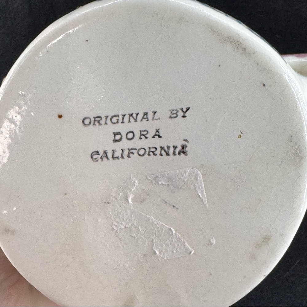Vintage Lil Miss Muffett Ceramic Creamer Original By Dora California - Picture 5 of 7